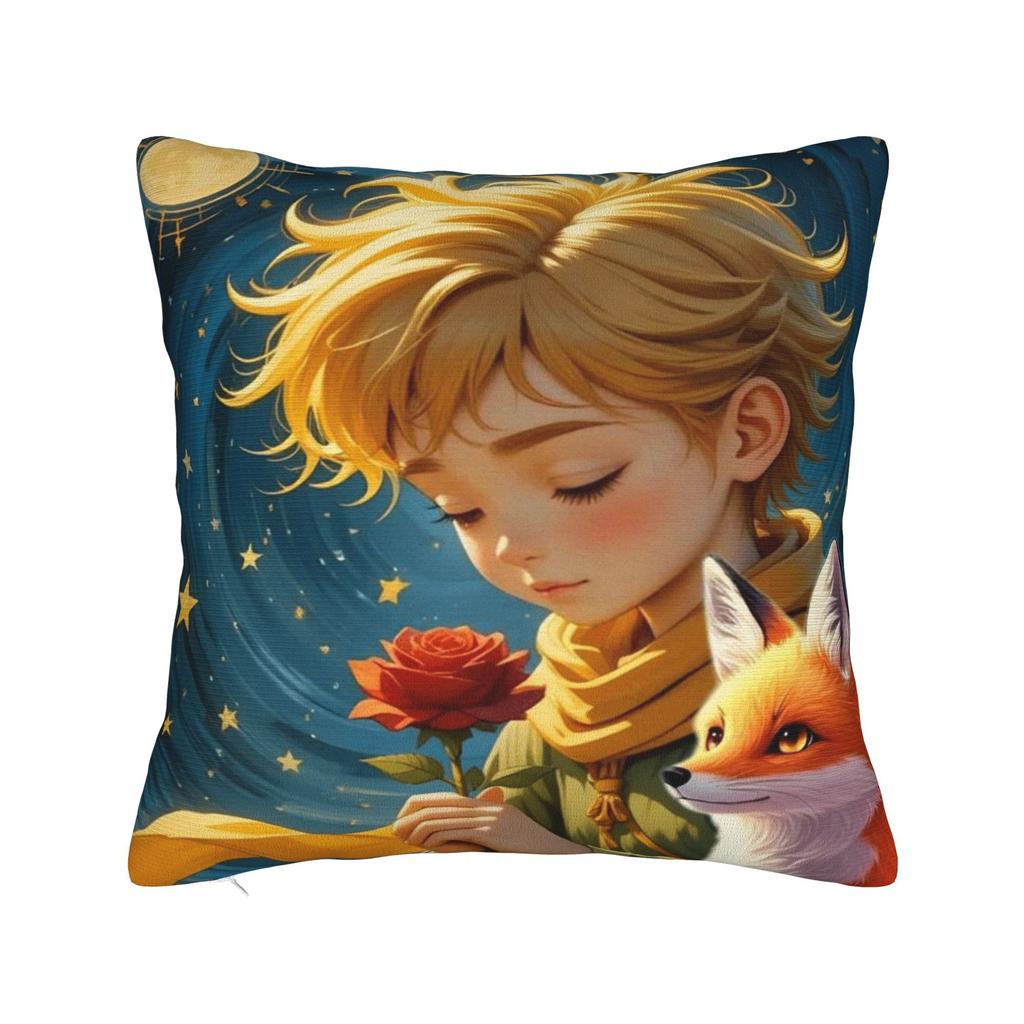 The Prince Fox Rose Pillow Case Soft Pillow Cover For Sofa Home Decoration Morden Pillowcases