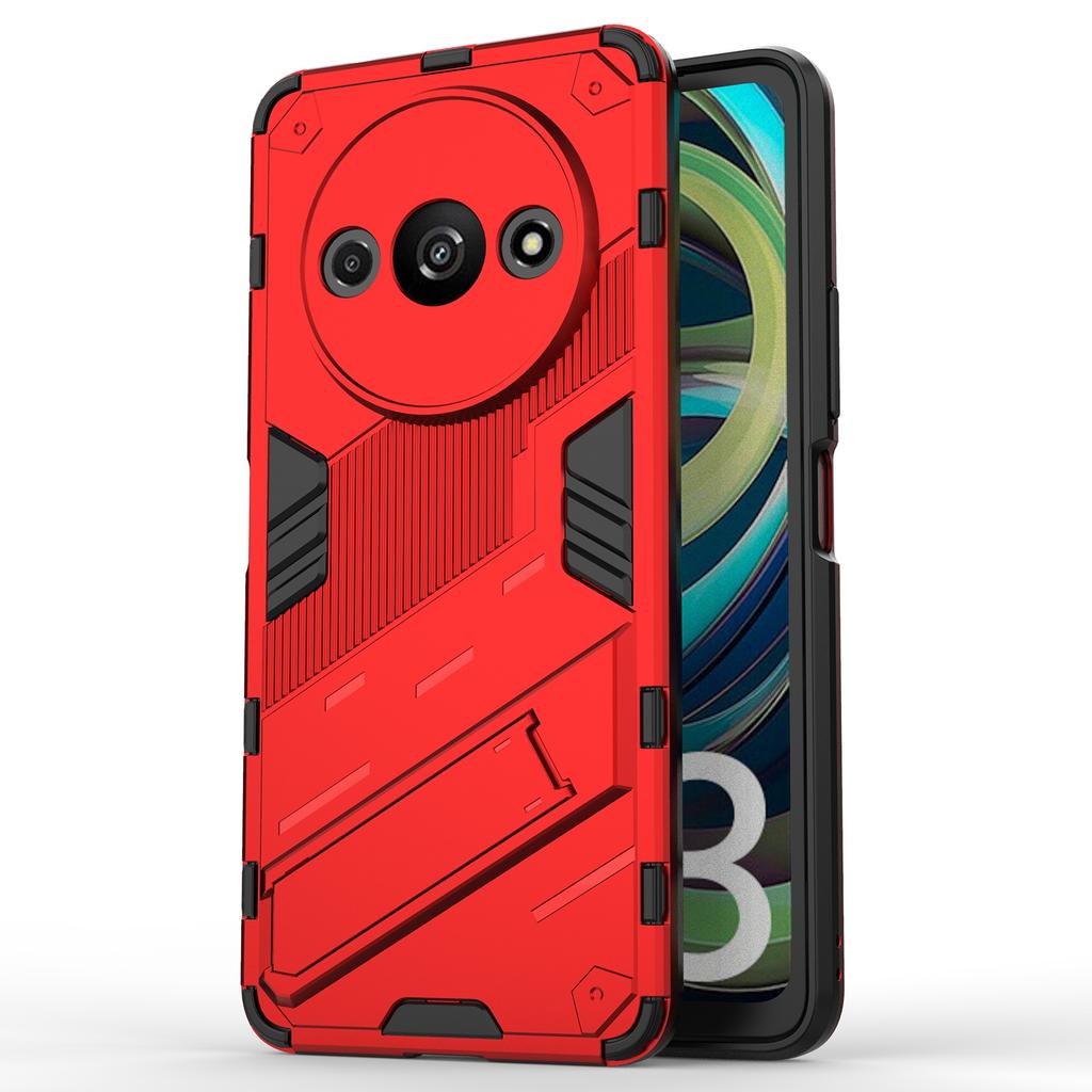 For Xiaomi Redmi A3/Poco C61 4G Phone Cover PC+TPU Dual-Layer Protection Case Built-in Kickstand
