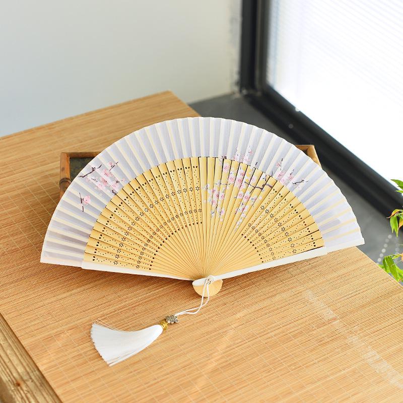 Red Dancing Fan: Classical Chinese Style Folding Fan, Easy-Open Hanfu Accessory