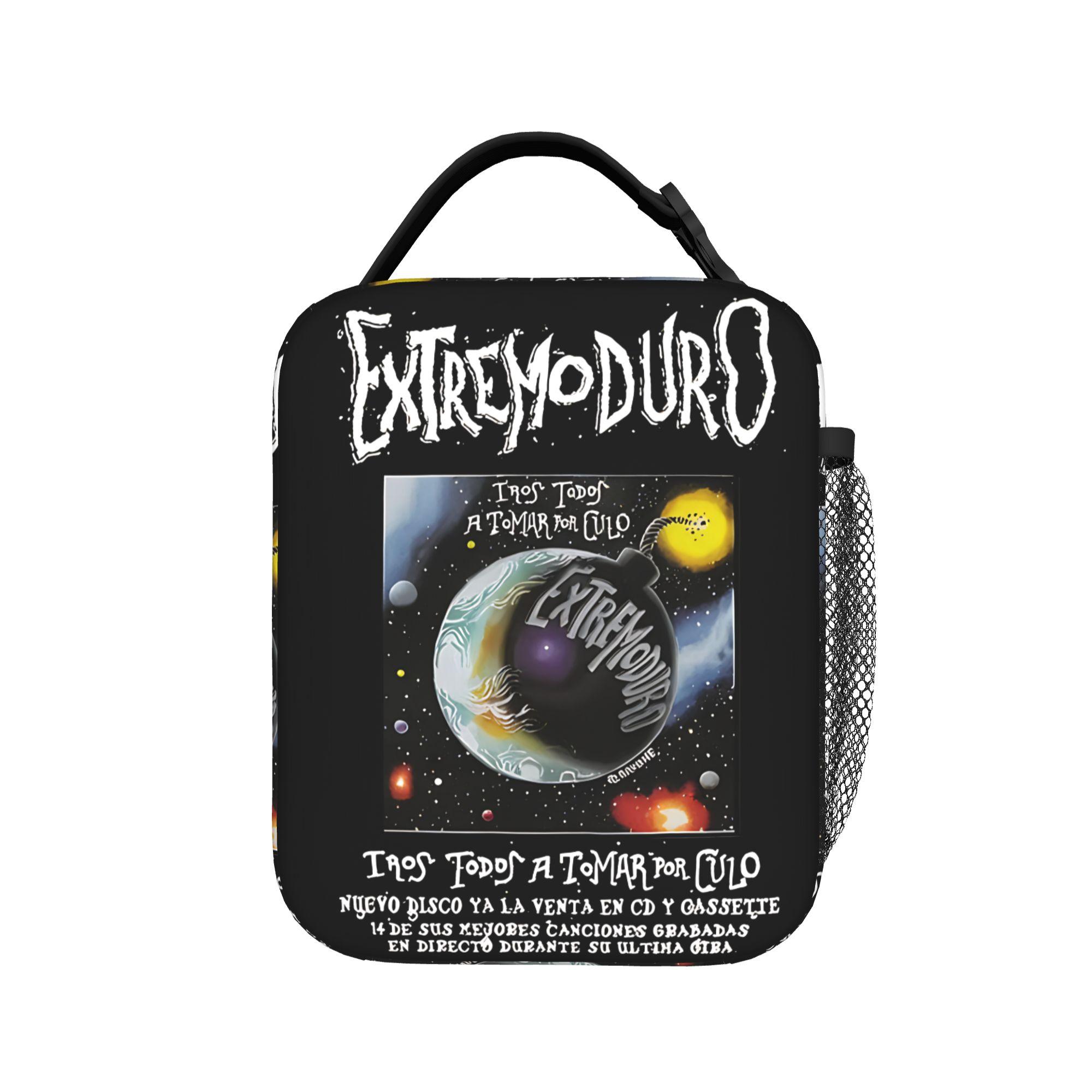 Rock Band EXTREMODURO Tour 2025 Cover Lunch Bag Portable Lunch Box Unisex Office Designer Cooler Bag Fashion Tote Food Bags One Size