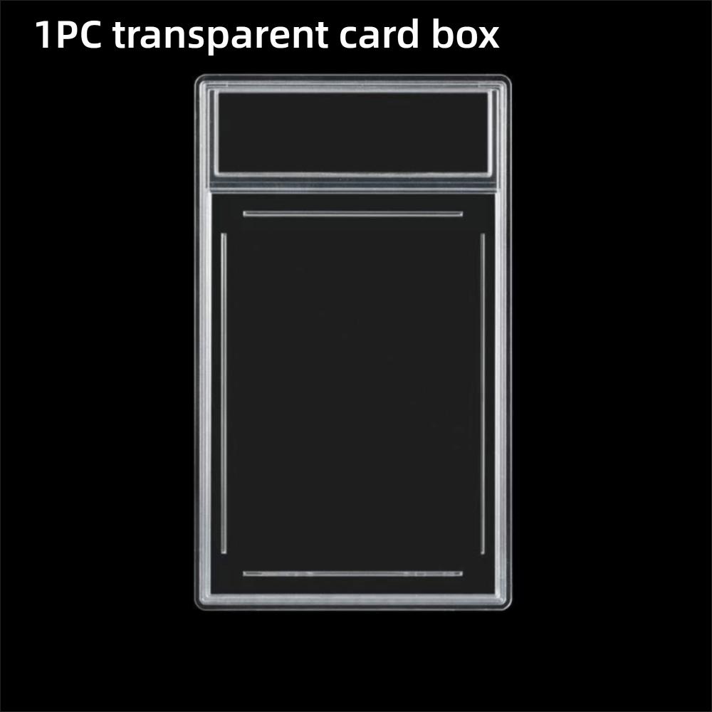 Transparent Graded Card Case Removable UV Protection 35PT Collectible Card Box Sturdy Durable Trading Card Protection Box