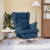 Rocking Chair Blue 74 X 90 X 102 Cm Fabric