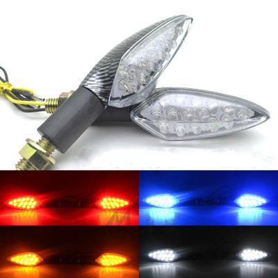 1 Paar Universelle Motorrad LED Blinker Lang Kurz Blinker Kontrollleuchten Blinker Blinker Amber Farbe Zubehör