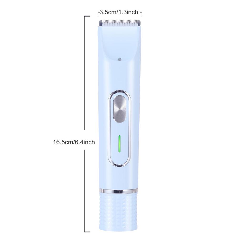 Women's Electric Epilator And Trimmer 2-in-1 Dual Head Bikini Area Shaver for Smooth Intimate Skin Hair Removal