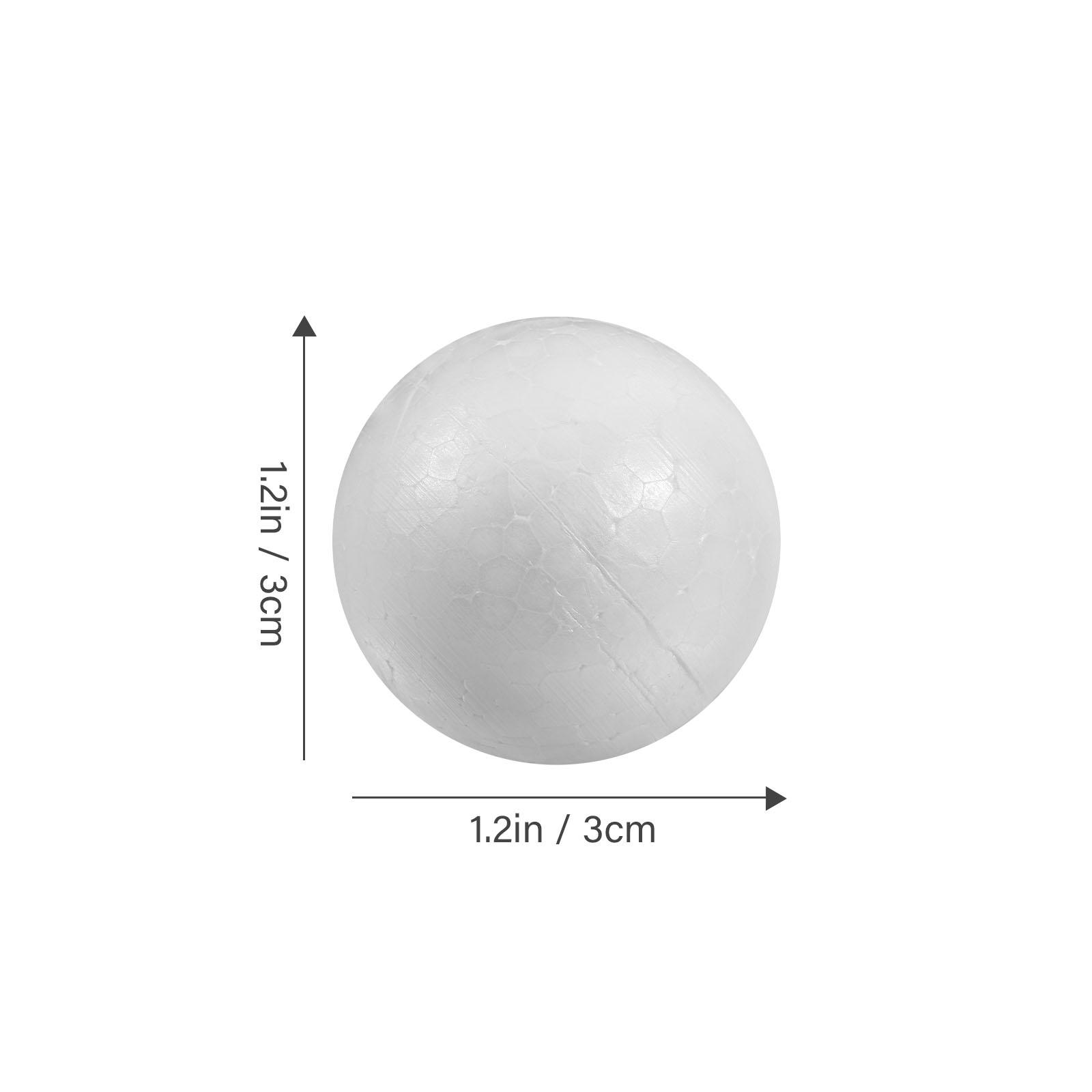 

100Pcs 4cm Polystyrene Balls Solid Round Spheres for DIY Decorations Polystyrene Balls Craft Ball
