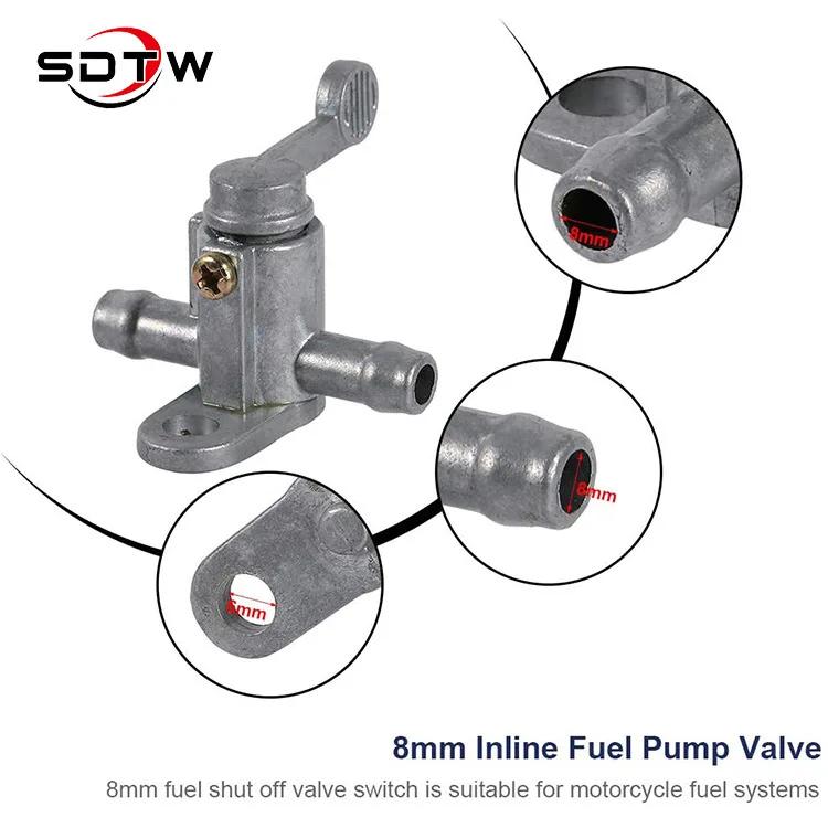 Motorcycle 8mm 5/16'' Fuel Tap Gas Petrol Valve Fuel Tank Switch for Honda Kawasaki KTM Suzuki Yamaha ATV PW50 PW80 Universal