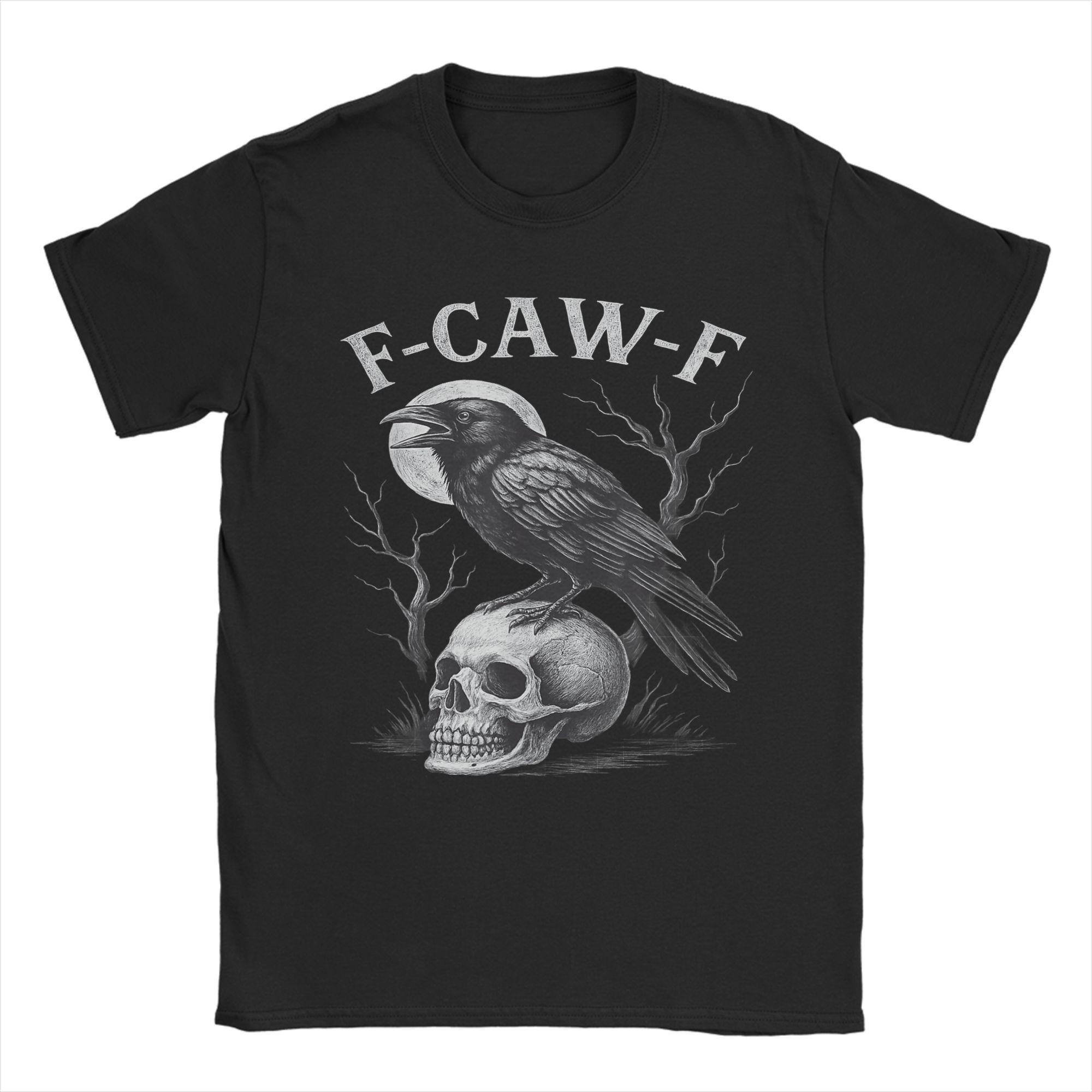 GUOYAN TOP Heren T-shirt Kraai Meme Raaf Grappig Hip Hop Zomer T-shirt Y2K Retro Design 100% Katoen Kleding Plus Size 5XLs 3XL