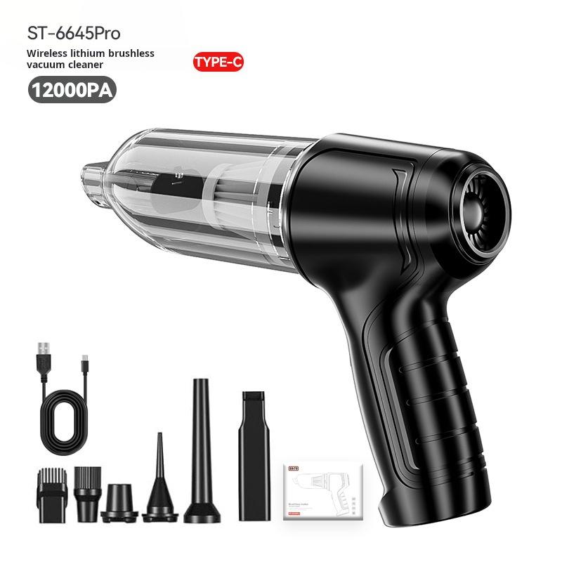 

Автомобильный пылесос Мощный пылесос Воздуходувка Зарядка Беспроводной Ручной Мини Домашний Пылесос чёрный