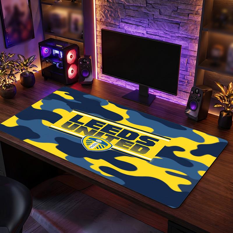 Tappetino Mouse Grande Stampa Leeds United Football, Tappetino Esteso Antiscivolo per Scrivania da Gioco per Ufficio Casa
