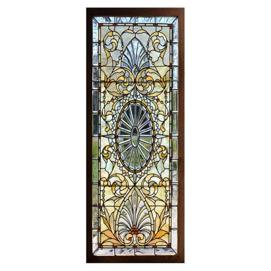 1 Set Door Stickers Waterproof Vintage Style Self-adhesive PVC 3D Retro Floral Pattern Door Sticker Home Decor for Dormitory