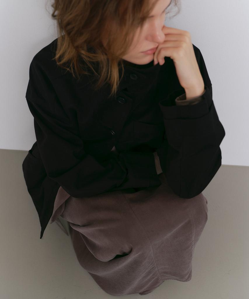 CACELE Relaxed Pocket Cotton Jacket, Black