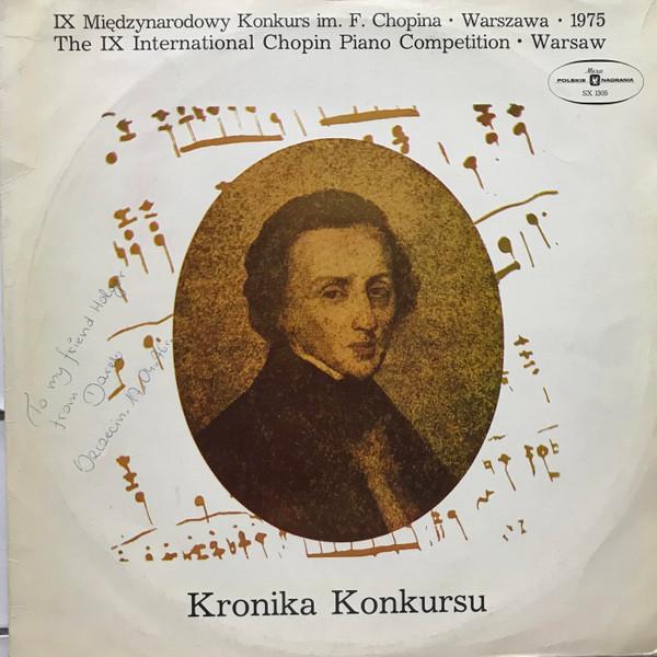 

LP Record FRDRIC CHOPIN IX Midzynarodowy Konkurs Im. F. Ch SX1305 Polskie Nagrani Poland Classical Used