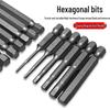 Hexagon S2 Magnetic Pneumatic Electric Screwdriver Bit Set with Extended Bits