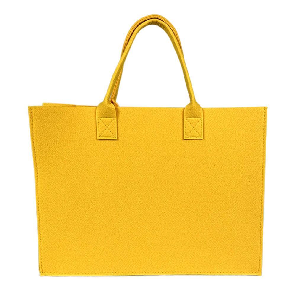 Large Capacity Felt Shoulder Bag Messenger Bag Fashion Solid Color Handbag Simple Tote Bag Shopping Bag for Woman Girls