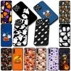 Halloween Kleiner Geist mit Kürbis Handyhülle für Samsung Galaxy Note 20 9 8 S8 S10 S9 Plus A54 A33 A21S A31 M21 S10E A17 Hülle