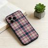 Fashionable Classic Plaid Pattern  Phone Case For iPhone 17,16,15,14,13,12,11 Plus,Pro Max,XS,Soft Silicone Black Cover