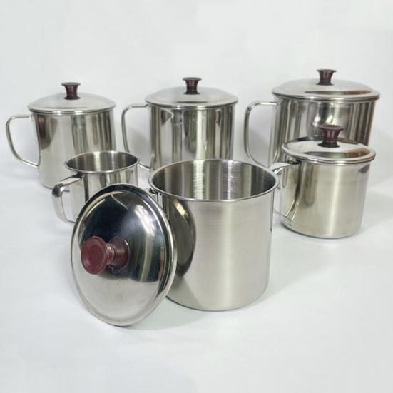 Stainless Steel Cup with Lid Camping Coffee Mug Insulated Tea Cup for Travel Shatterproof Metal Juice Mug