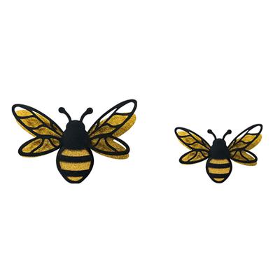 12 Stück 3D Doppelschicht Bienen Wandaufkleber Wohnzimmer Hochzeitsfeier Dekoration