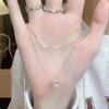 Heart-Shaped Moonstone Necklace for Women - Japanese-Korean Fashion, Stylish & Versatile Clavicle Chain