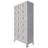 VidaXL Locker with 18 Compartments Metal 90 X 40 X 180 Cm