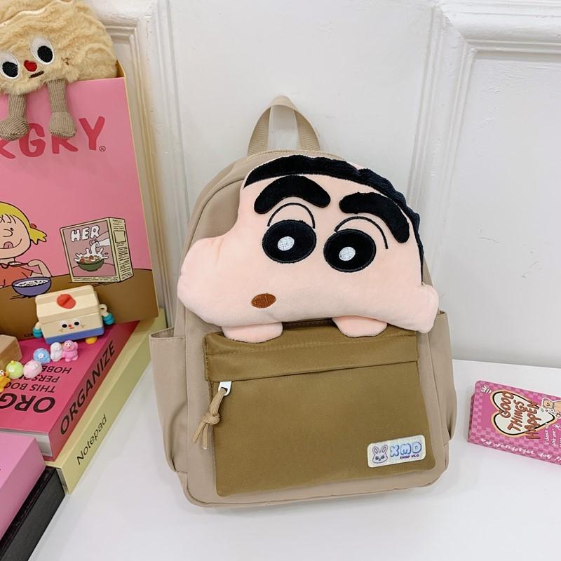 Chan Shin Crayon Capybara Pattern Kids Backpack Breathable Schoolbag Gift Cute
