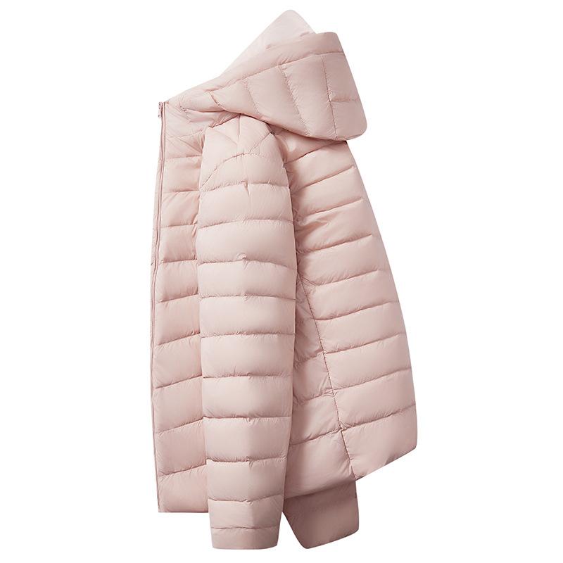 Women Winter Coat Ultra Light White Duck Down Jacket Slim Women Winter Puffer Jacket Portable Windproof Down Coat