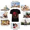 Fierce Fighting Style Rooster Print Trendy Casual Short Sleeve Top Pure cotton T-shirt