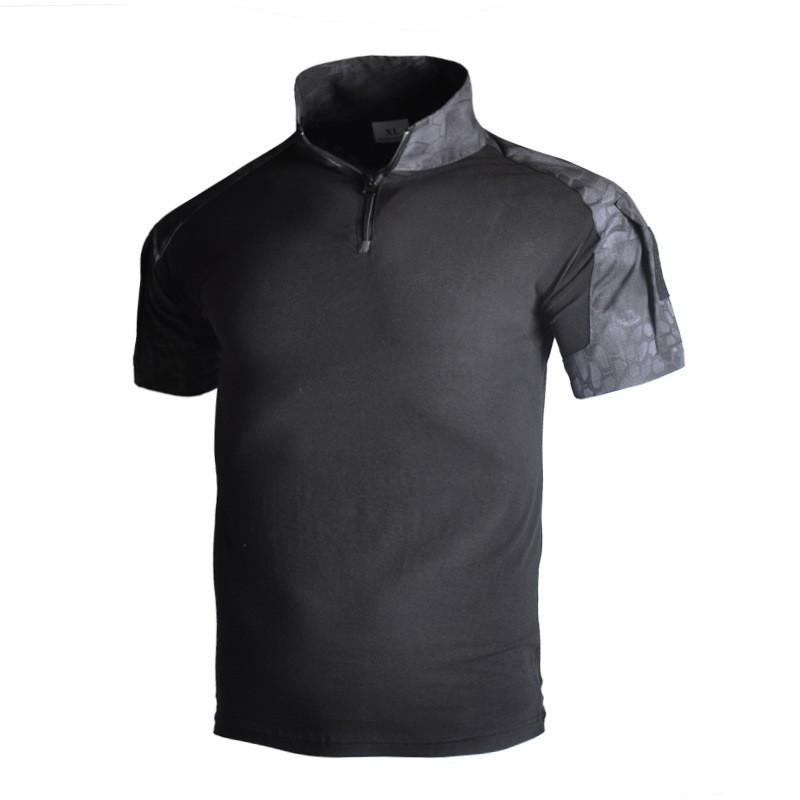 Hanye Outdoor Camouflage Suit Frog Training Short-sleeved Breathable T-shirt Short Coat