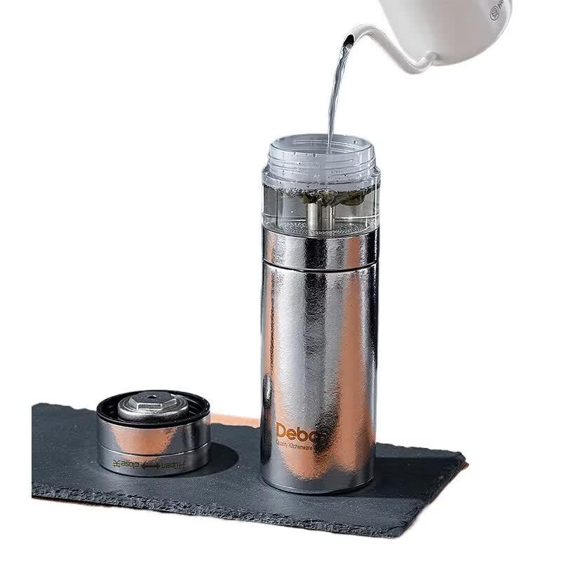 KONKA Pure Titanium Tea Infuser Travel Mug