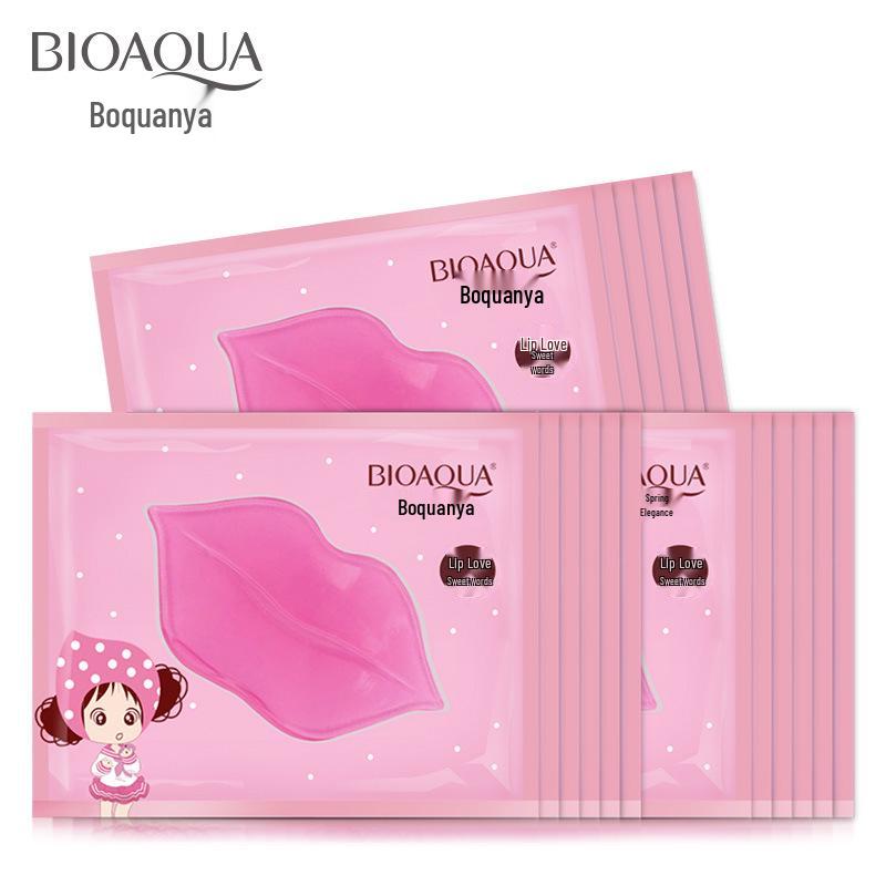 BIOAQUA Collagen Lip Mask: Reduces Lip Lines, Enhances Color, Exfoliates, Hydrates & Moisturizes.