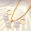 3 Pcs Jewelry Set Of Earring Pendant Necklace For Women Exquisite  Wedding Gift