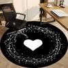 1PC Love Sparkle Office Round Area Rug,  Mat Suitable ForOffice, Under Office Chairs Bedroom Living Room Home Decor, Room Deco