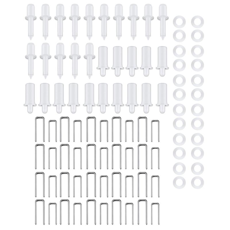 Plantation Shutter Louvers Staple Replacement Plastic Shutter Repair Pins for Window, Cabinet, Blind Slats Enduring 1