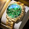 Louis Juren Men's Green Water Ghost Luminous Waterproof Watch