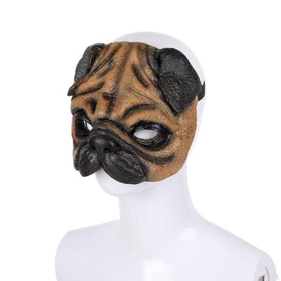 Maska mopsa Puggle Cosplay Kostýmové doplnky na tvár Halloween Maškaráda pre