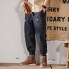 Overalls Men's Autumn New Retro Loose Fashion Trend Straight Blue Casual Pants