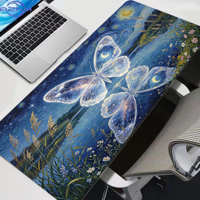 Large Gaming Mouse Pad Anime Pc Abstract Oil Painting Computer Gamer Desk Mat For Cs Go Lol Xxl Laptop Kawaii Mousepad