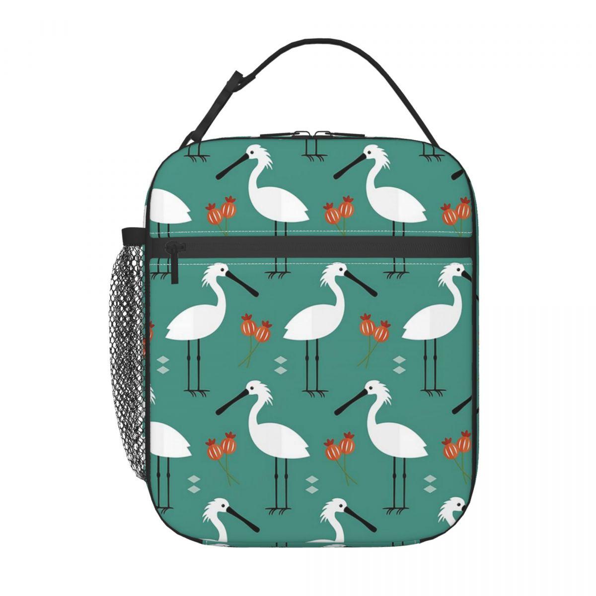 Sac à lunch isotherme bleu avec spatules pour enfants, glacière scolaire, boîte alimentaire thermique, sac fourre-tout, conteneur de boîtes à lunch portables One Size blue