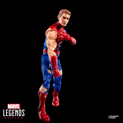 Hasbro Marvel Legends Series "Magic: The Gathering" Battle Damaged Spider-Man 15 cm Action Figure Toy + Limited Edition Foil Collectible Trading Card
