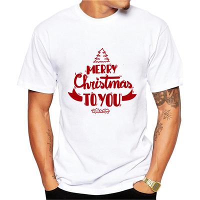 Merry Christmas T Shirts Men 2019 New Arrival Letters Printing Tshirt Chemise Homme Funny Gift for Mens Roupa Masculina Gt167