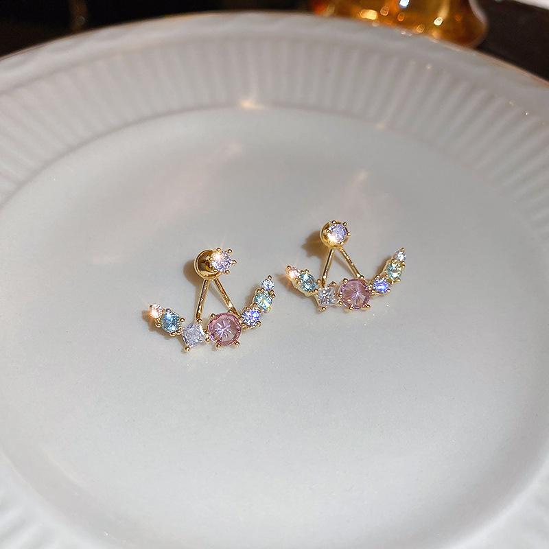 Silver Needle Pearl Geometric Earrings: Korean Simple French Style, Daily All-Match for Women