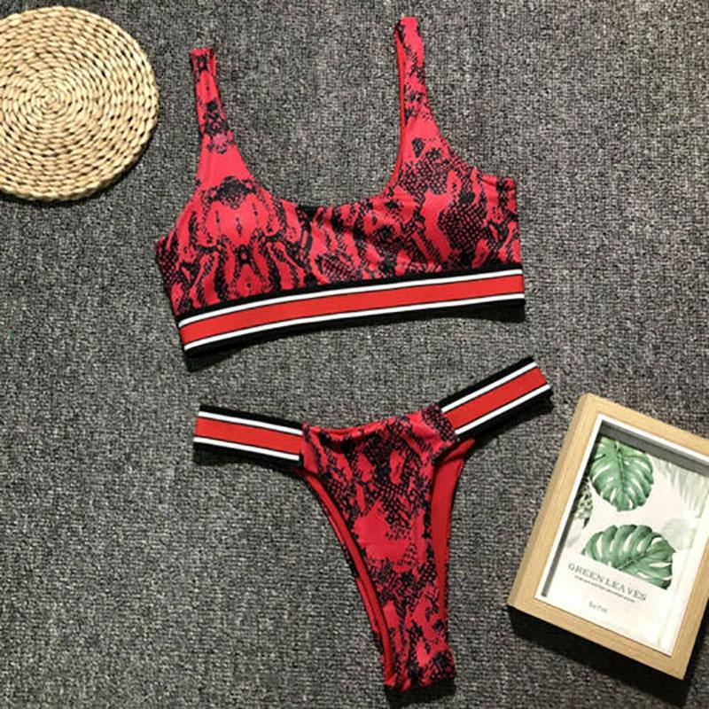 Women's Bandeau Bandage Bikini Padded Set Stylish Swimwear For Effortless Beach Days