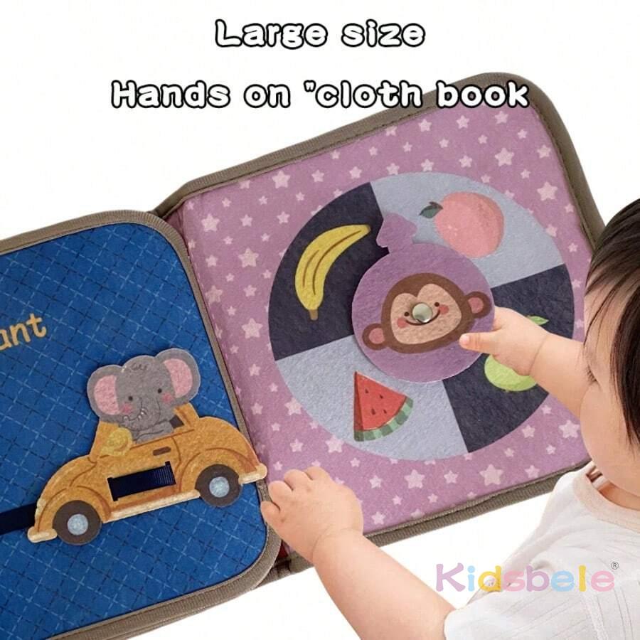 Soft Activity Baby Book My First Animals Felt Quiet Book Montessori Busy Board Toddler 0-3Y Soft Learning Toy Gift Sensory Toy