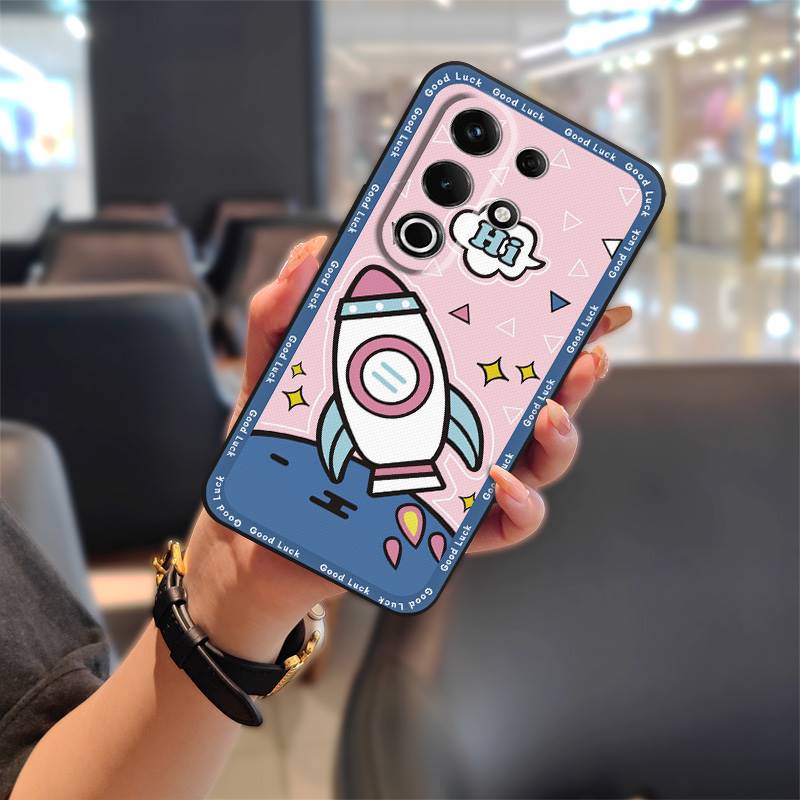 Shockproof Anti-dust Phone Case For Itel S25 Ultra Soft Case Durable Anti-knock Dirt-resistant Graffiti Cute Back Cover