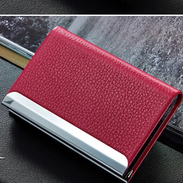 Stainless Steel Business Card Holder - Large Capacity, Fashionable and Creative Metal Design for Men & Women