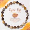 New Cross-Border Natural Stone Heart Bracelet: Tiger Eye, Obsidian, Lapis Lazuli Beads