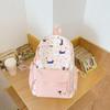 Schoolbag New High-value Girl Japanese Ins Leopard Print Fresh and Sweet Wind Backpack Student Lightweight Large-capacity Backpack