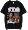 90S Rapper Sza Good Days Graphic Print T Shirt Vintage Punk T Shirts Men Hip Hop Harajuku Tee Shirt Streetwear Couples