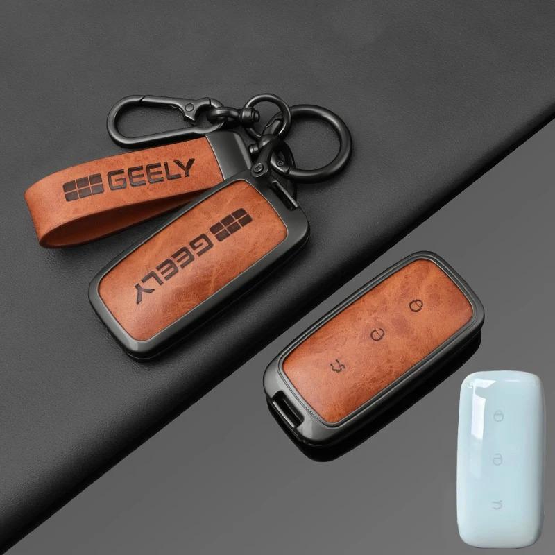 Car Key Case Remote Decoration Cover Auto Accessories For Geely Galaxy EX5 E5 Cityray L6 L7 EMI Proton e.MAS 7 5 E8 Starry 8