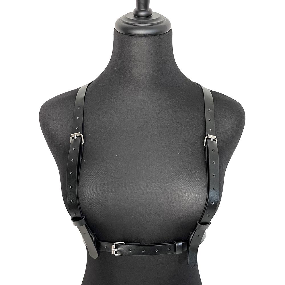 Sele Kvinne Belte Bondage Brystsele Lær Lingeri Sexy Korsett Gotiske Klær Kvinner Sexy Undertøy Fetisj BDSM Selvsuspendere
